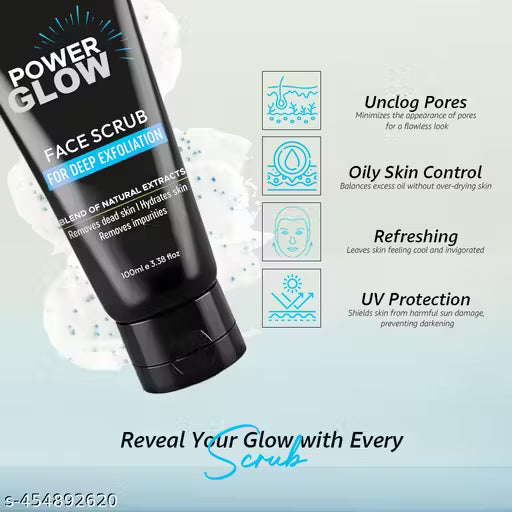 Mancode Power Glow Face Scrub for Men ( 100 gm )