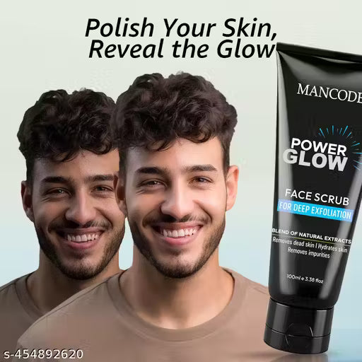 Mancode Power Glow Face Scrub for Men ( 100 gm )