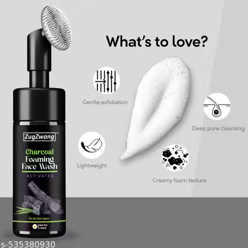 Charcoal Face Wash For Skin (150ml)Skin whitening Facewash and Vitamin C Serum (30ML)For Oil Control & Remove Pigmentation Skin Combo