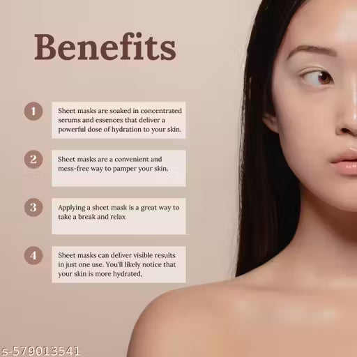 COMBOS OF 7 DIFFERENT FLAVOUR OF FACE SHEET MASK