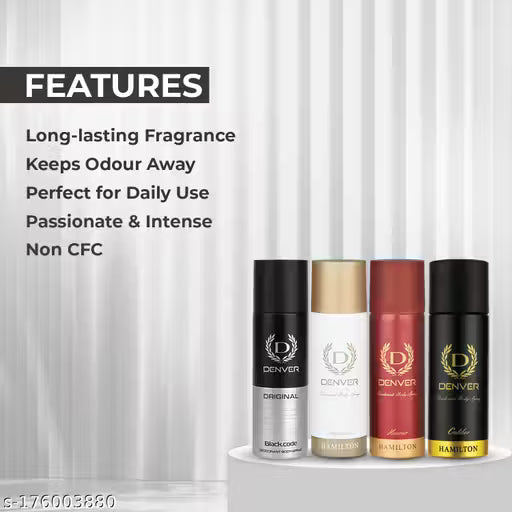 DENVER Black Code,Caliber,Honour & Imperial Nano Travel Size Pack